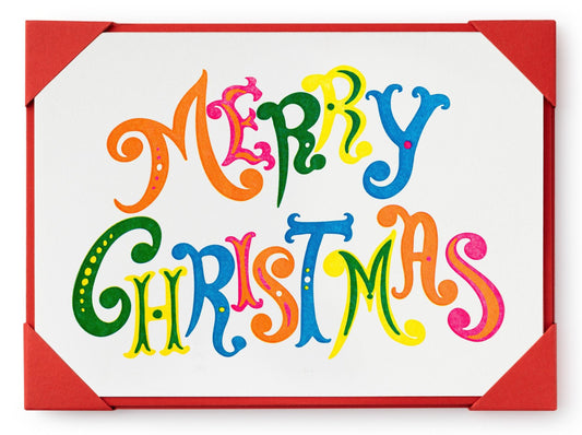 Colourful Merry Christmas (Pack of 5)