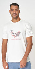 T-SHIRT WITH WHALE - SEAS THE DAY