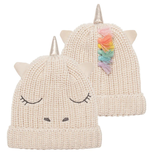 Rainbow Unicorn Knitted Hat