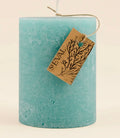 SEA MOSS & DRIFTWOOD COLOURED PILLAR CANDLE