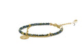 Big Metal London Antipe Coin Chain beaded bracelet
