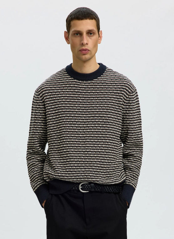SLMDARRELL LS STRUCTURE CREW NECK POS