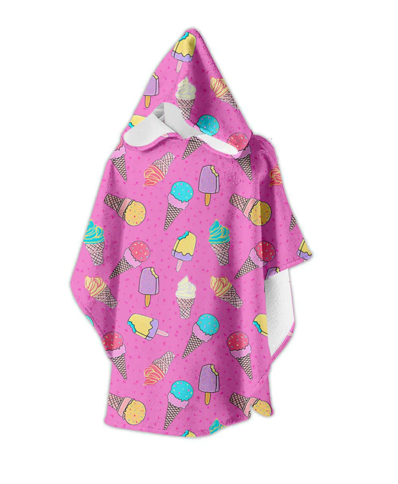 Slipfree Glacé Ice cream Towelling Poncho