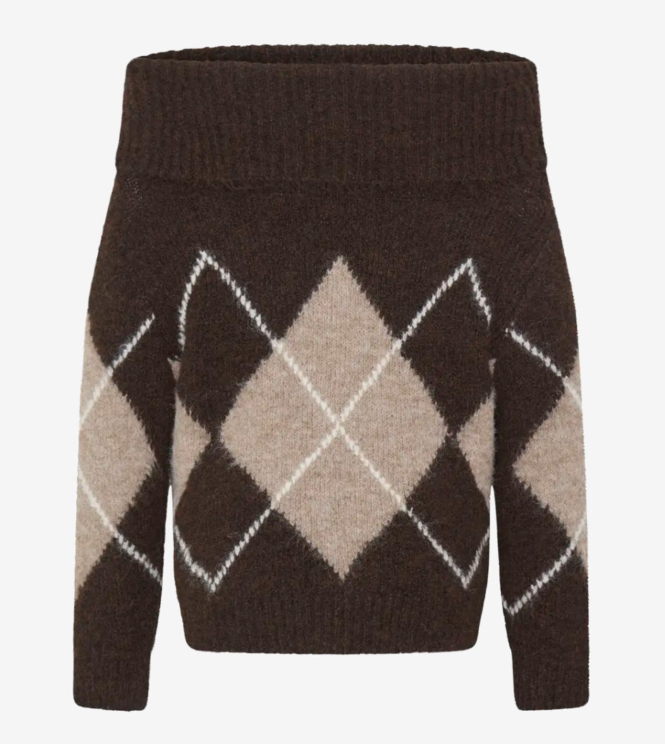 FRCHARLEEN PULLOVER - HOT FUDGE CHECK