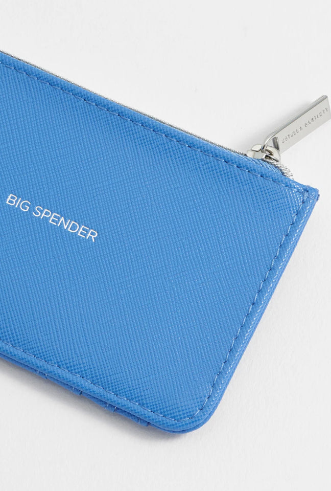 ‘BIG SPENDER’ SKY BLUE CARD/PURSE