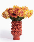 Orange Starfish Large Ceramic Vase