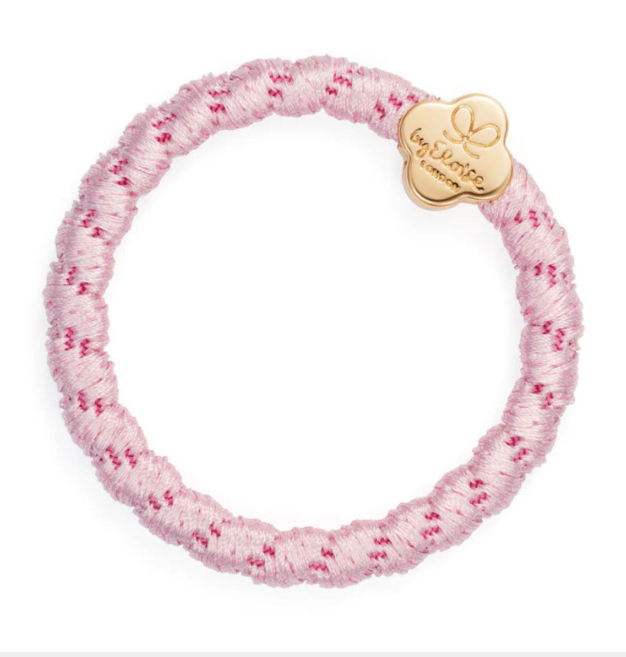 ByEloise Woven Gold Quatrefoil - Soft Pink