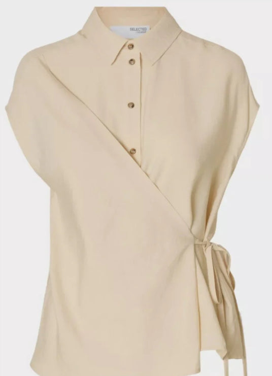 SLFLISA SS WRAP SHIRT