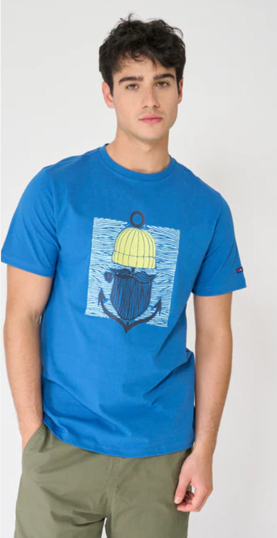 T-SHIRT WITH ANCHOR BEARD