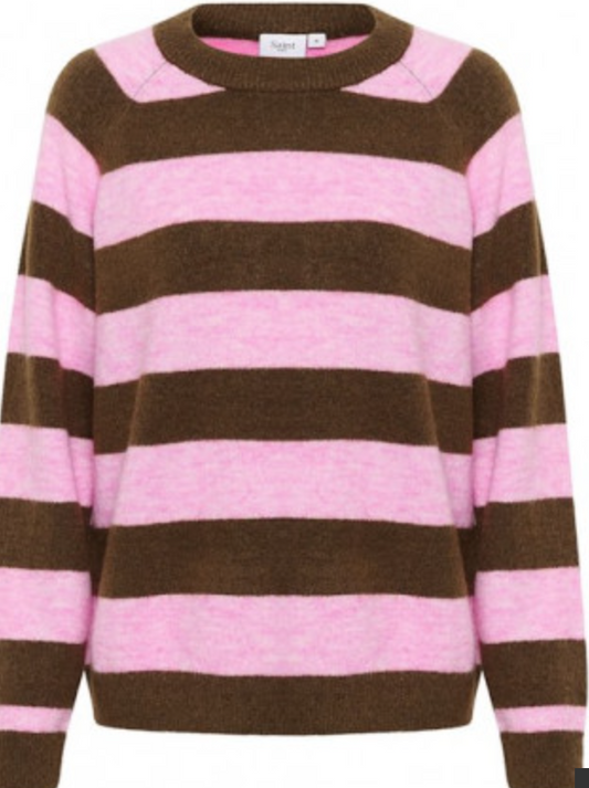 GarbieSZ Rollneck Pullover - Chateau Nutach Stripe