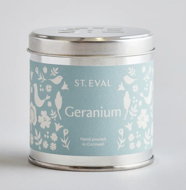 Geranium, Summer Folk Scented Tin Candle