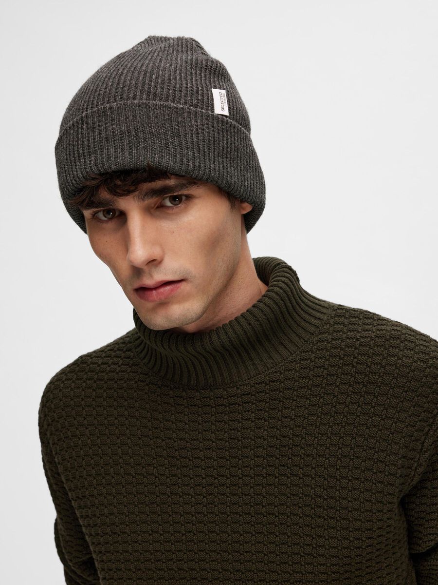 SLHCRAY BEANIE - Dark Grey Melange