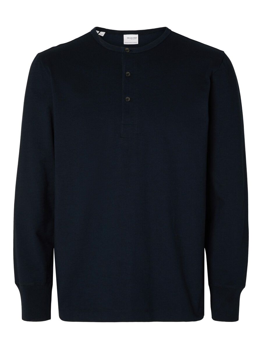 SLHPHILLIP HENLEY TOP - SKY CAPTAIN