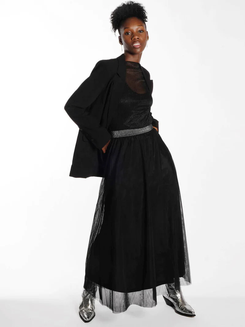 NUEA MAXI SKIRT - Caviar