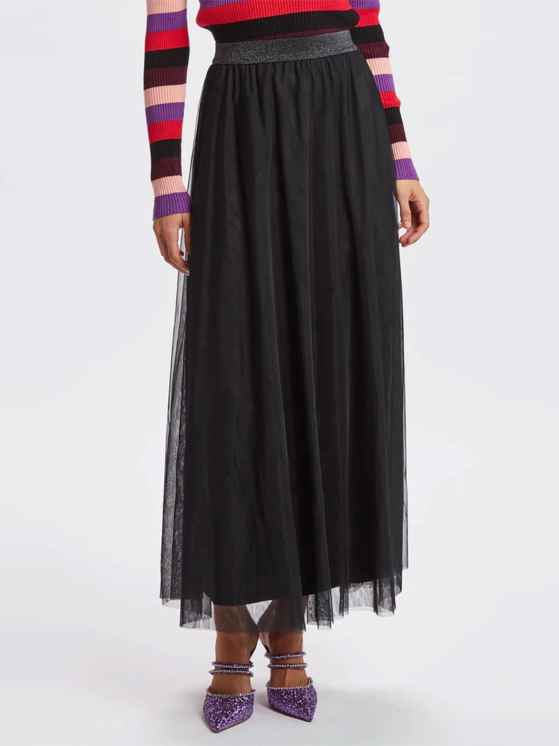 NUEA MAXI SKIRT - Caviar