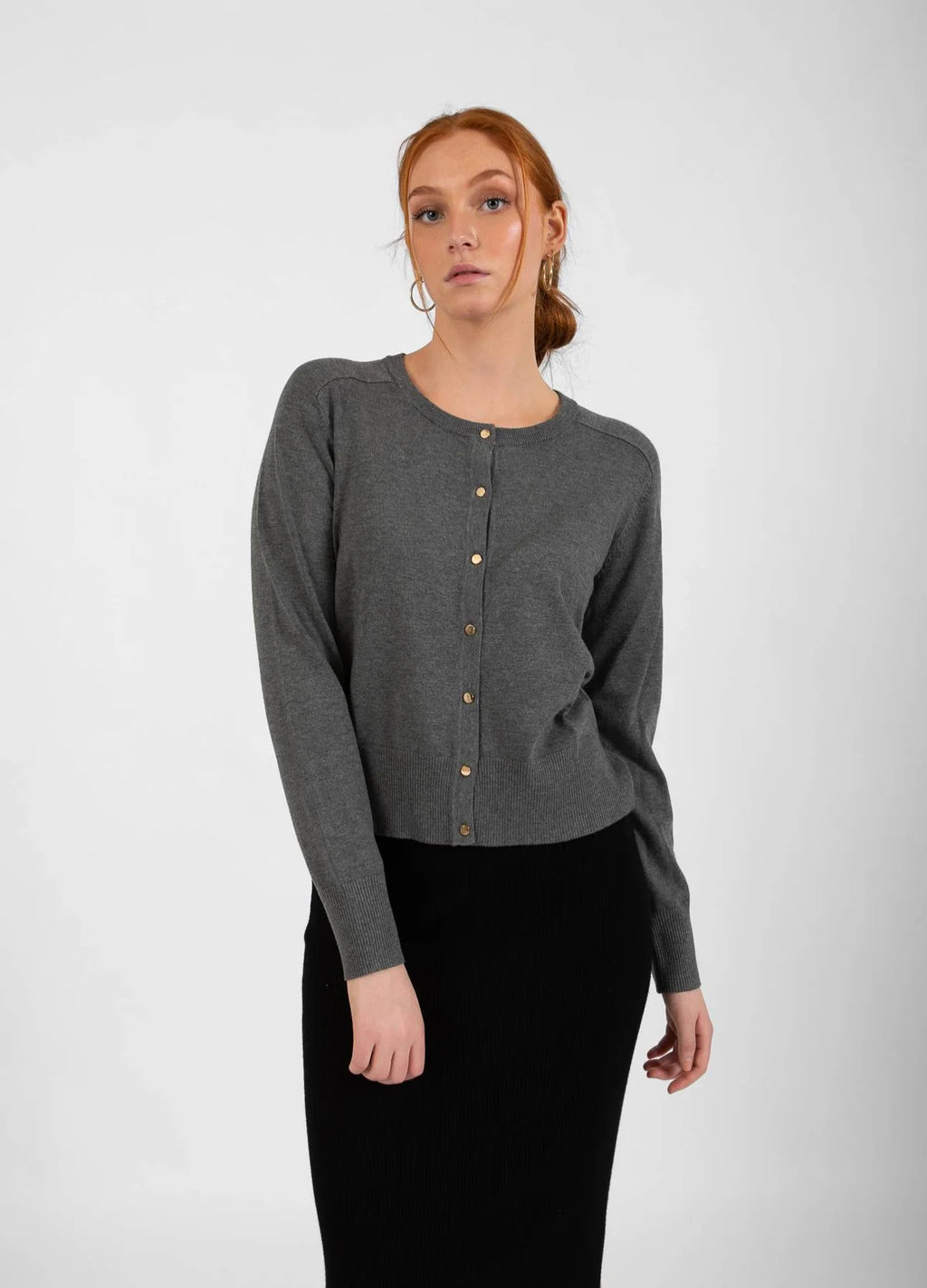 CC Heart Ella Cardigan - Grey