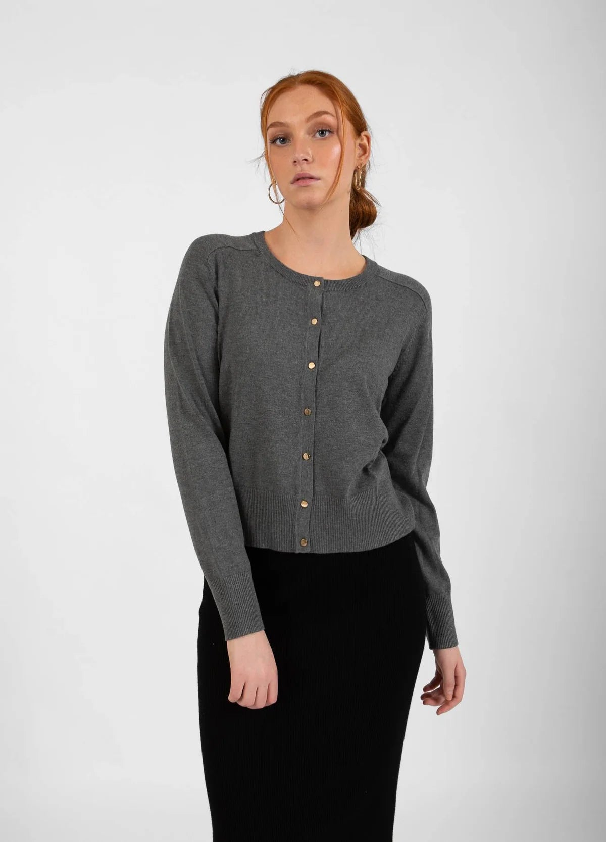 CC Heart Ella Cardigan - Grey