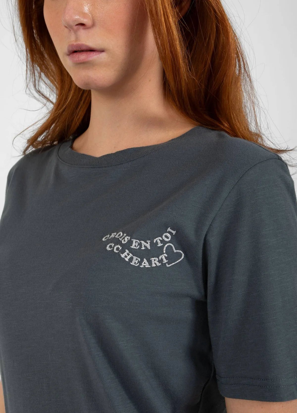 CC Heart TOI T-Shirt - Grey