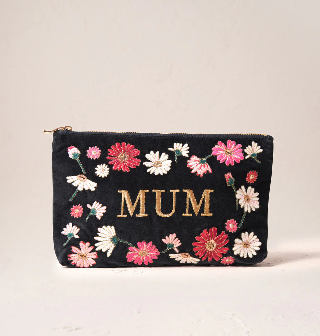 MUM Velvet Everyday Pouch -Charcoal