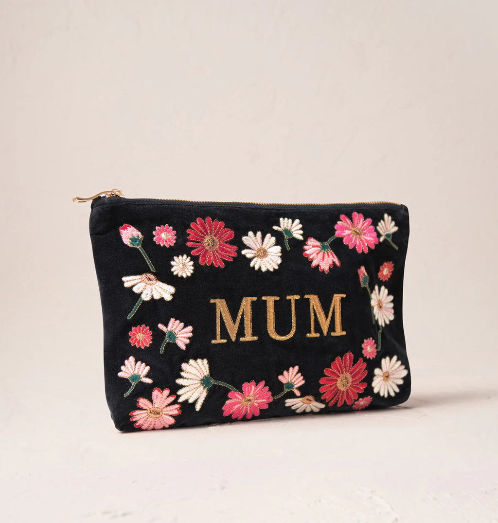 MUM Velvet Everyday Pouch -Charcoal