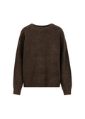 EMMA O-NECK SWEATER - CHOCOLATE