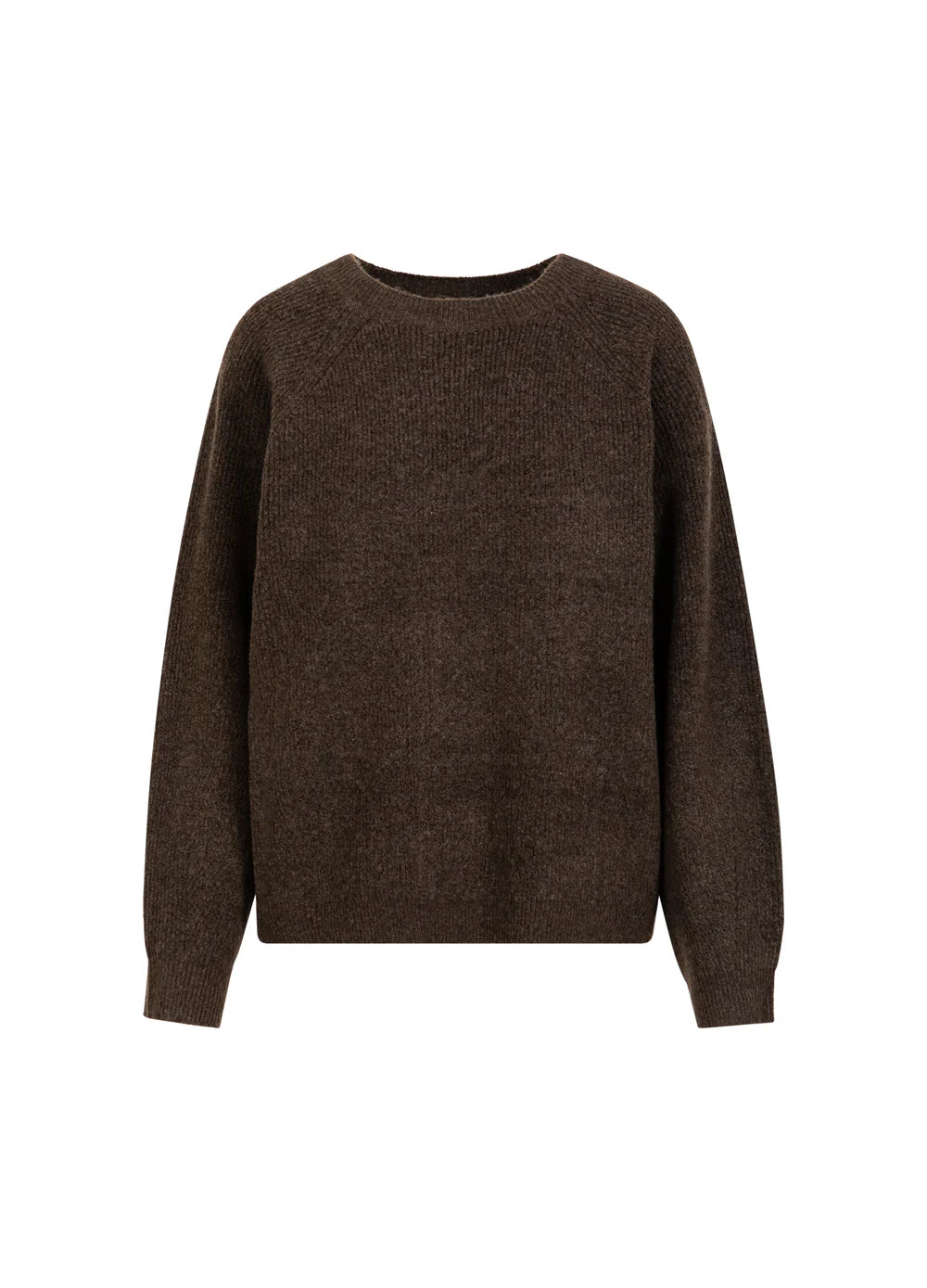 EMMA O-NECK SWEATER - CHOCOLATE