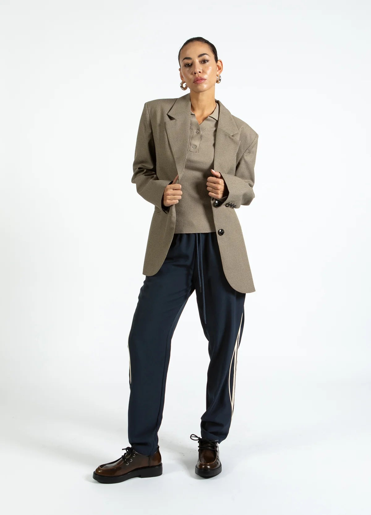 RELAXED SPORTY PANT - NAVY