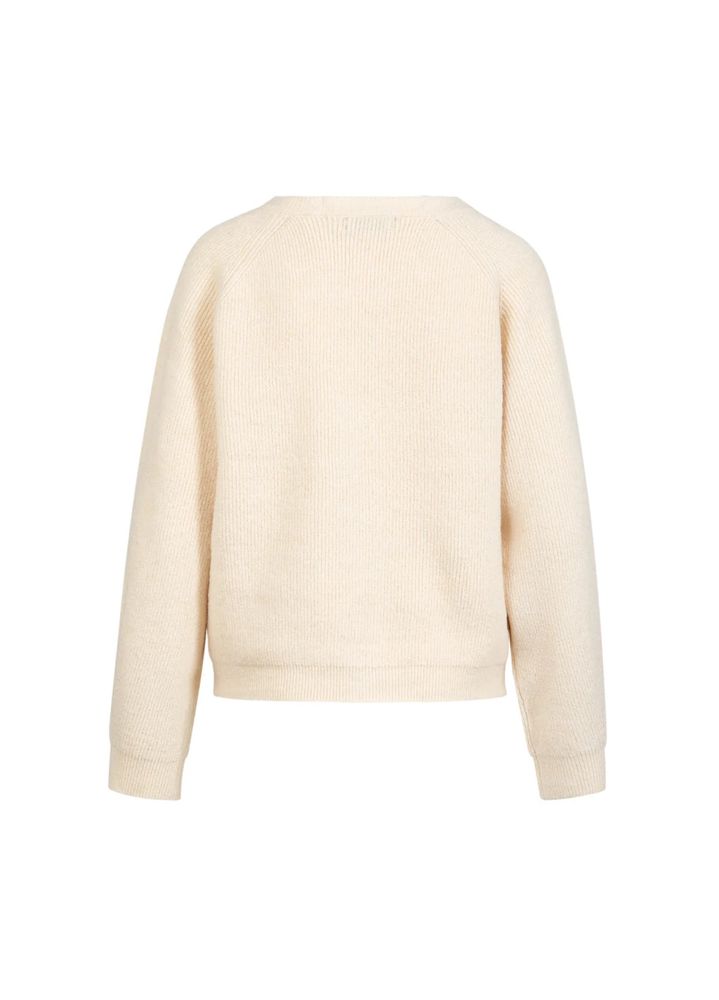 EMMA O-NECK CARDIGAN - CREAM