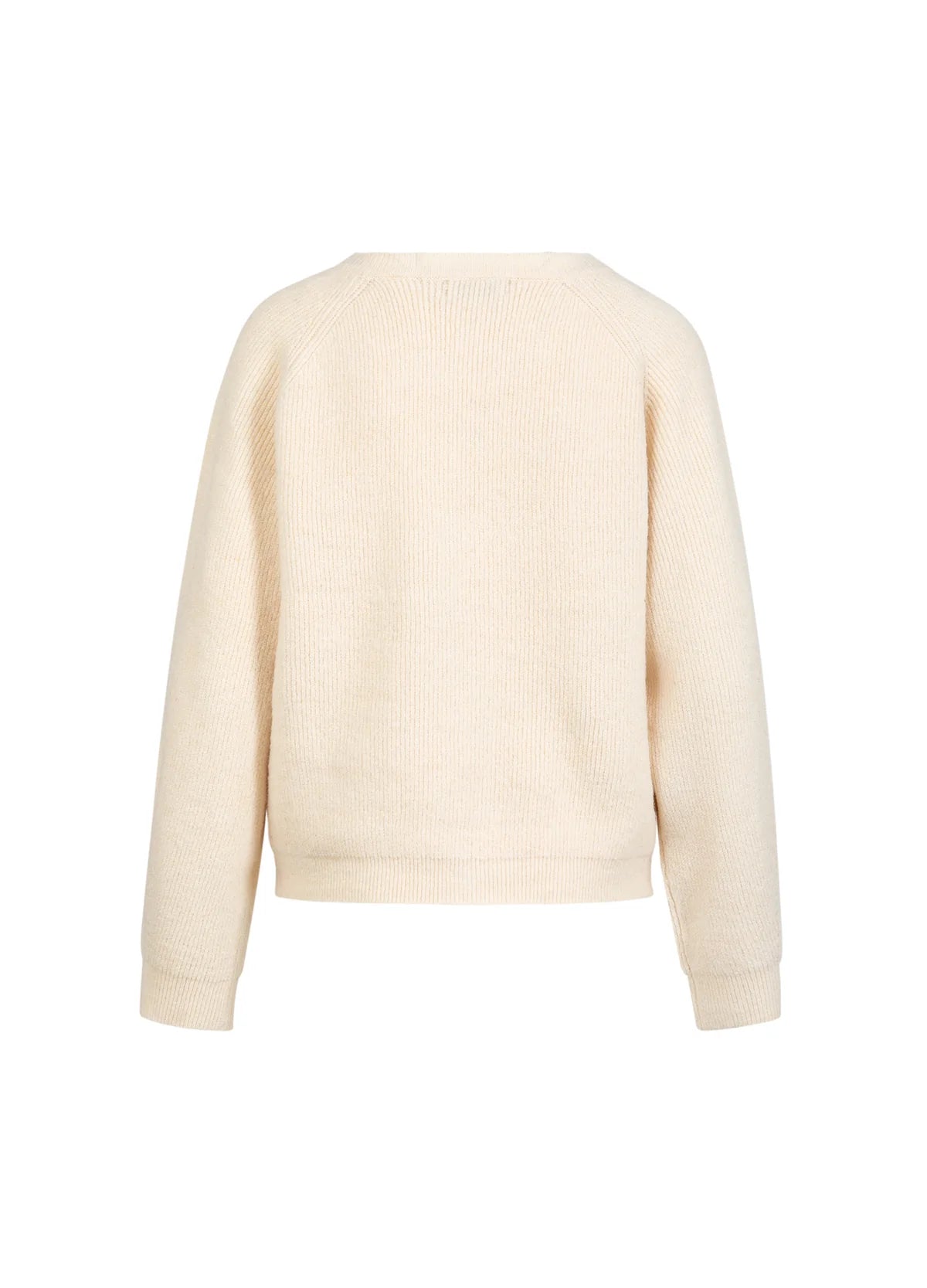 CC Heart EMMA O-Neck Knit Cardigan - Cream