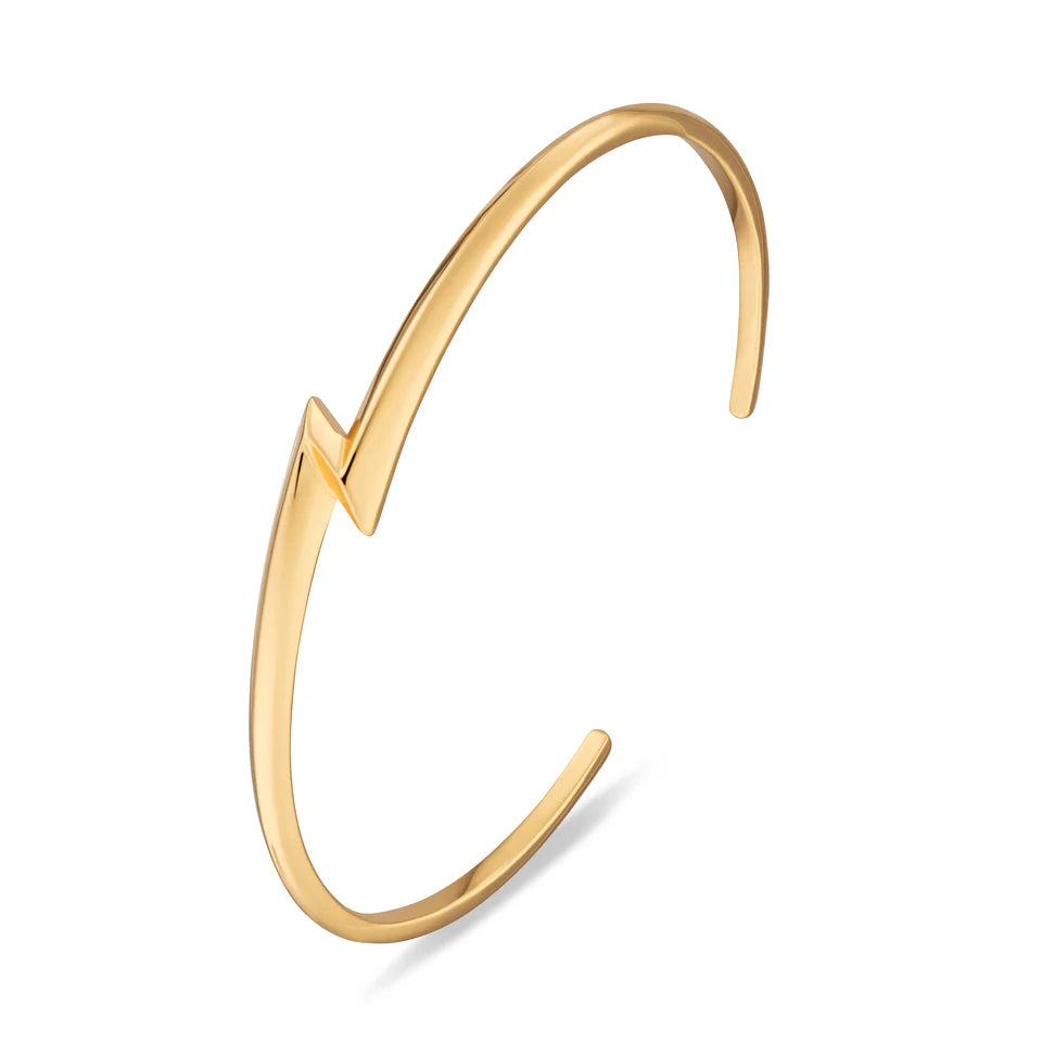 Lightening Bolt Open Bangle