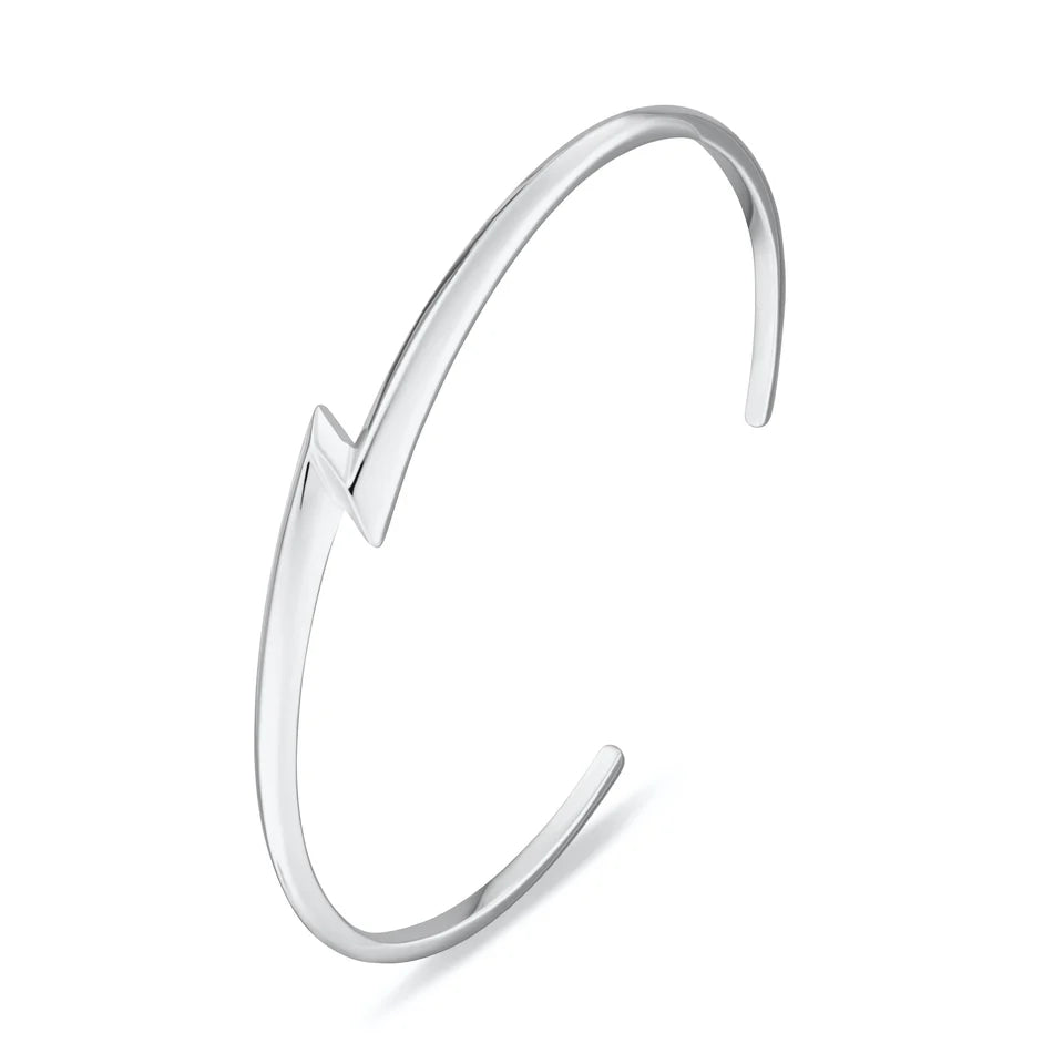 Lightening Bolt Open Bangle