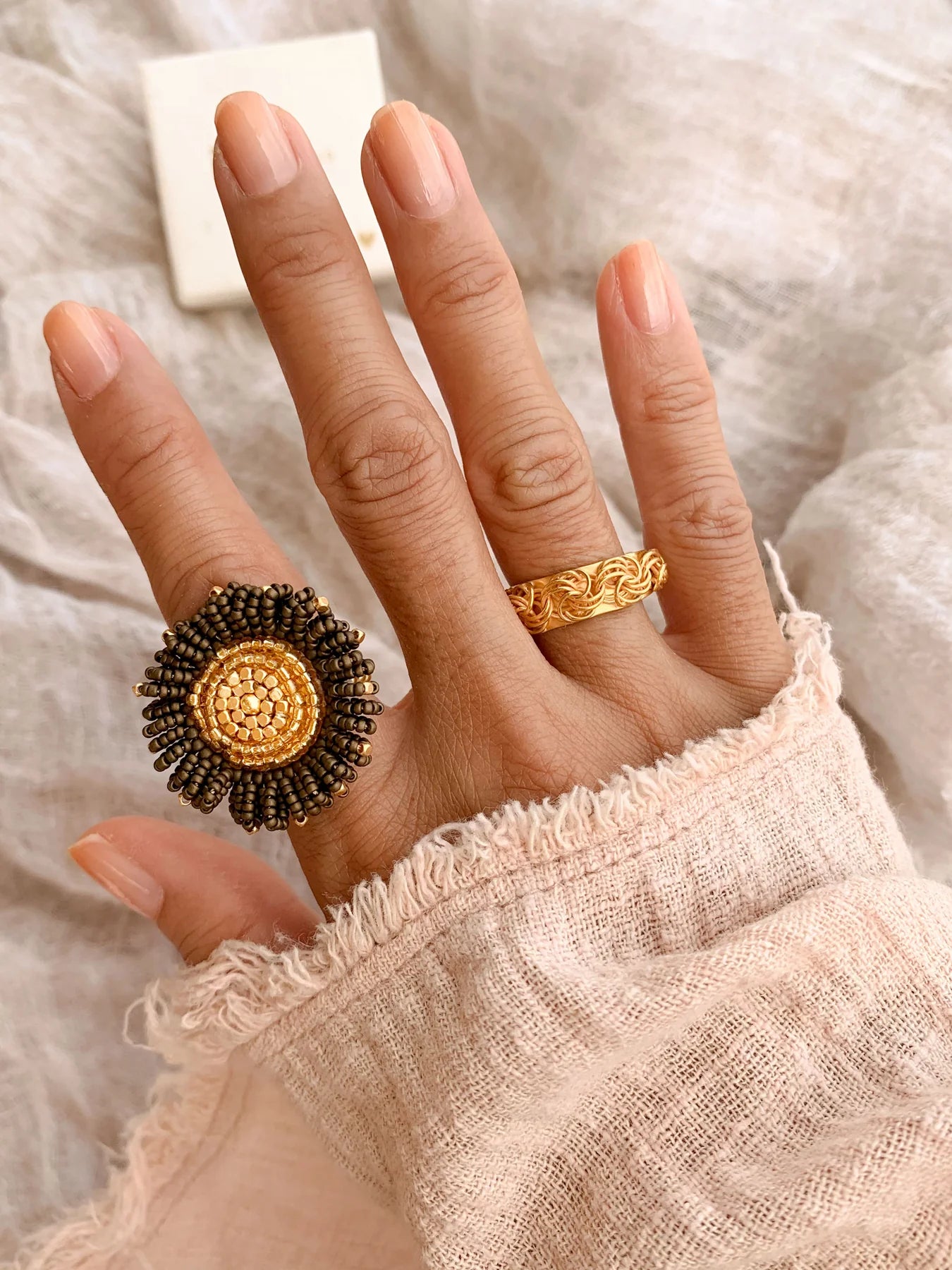 Sunflower Ring - Bronze