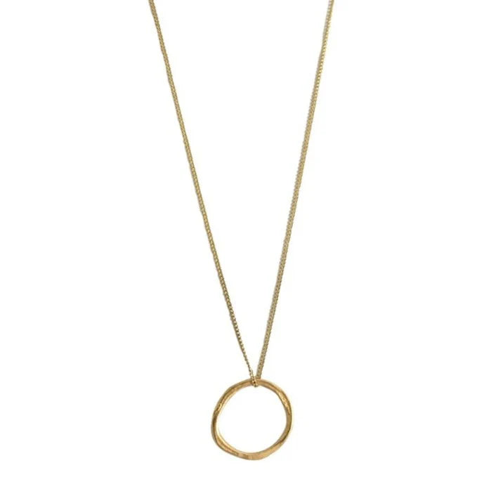 Gold Circle Necklace