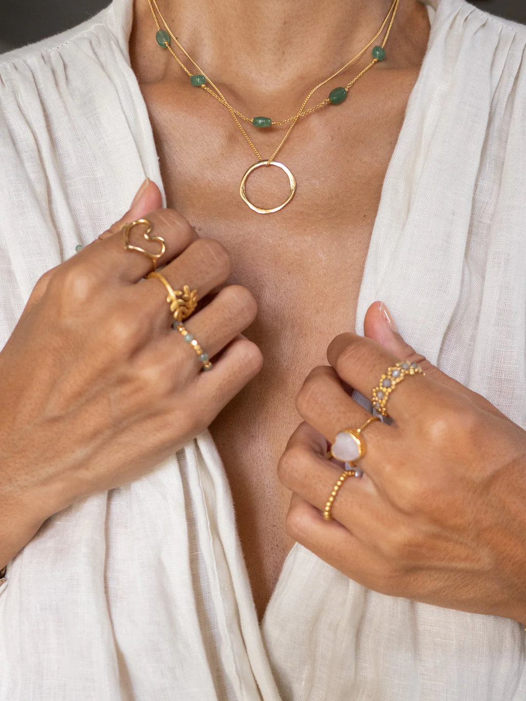 Gold Circle Necklace