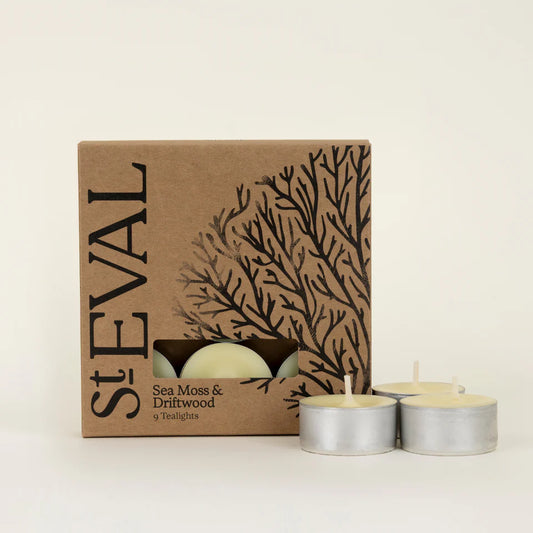 Sea Moss & Driftwood Tealights