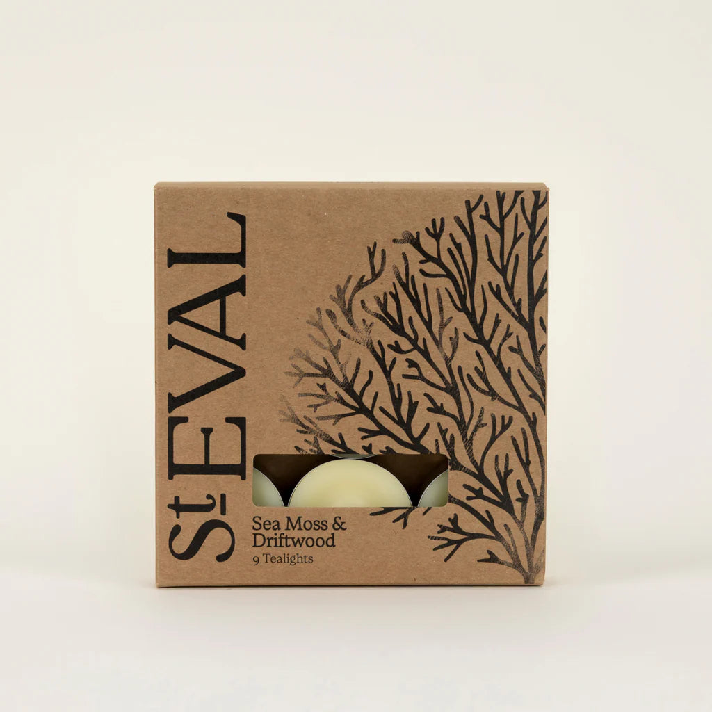 Sea Moss & Driftwood Tealights