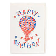 Hot Air Balloon Birthday Card