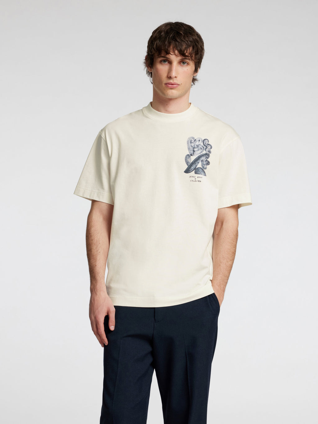 SLHRELAXWILL LICENSE SS O-NECK TEE