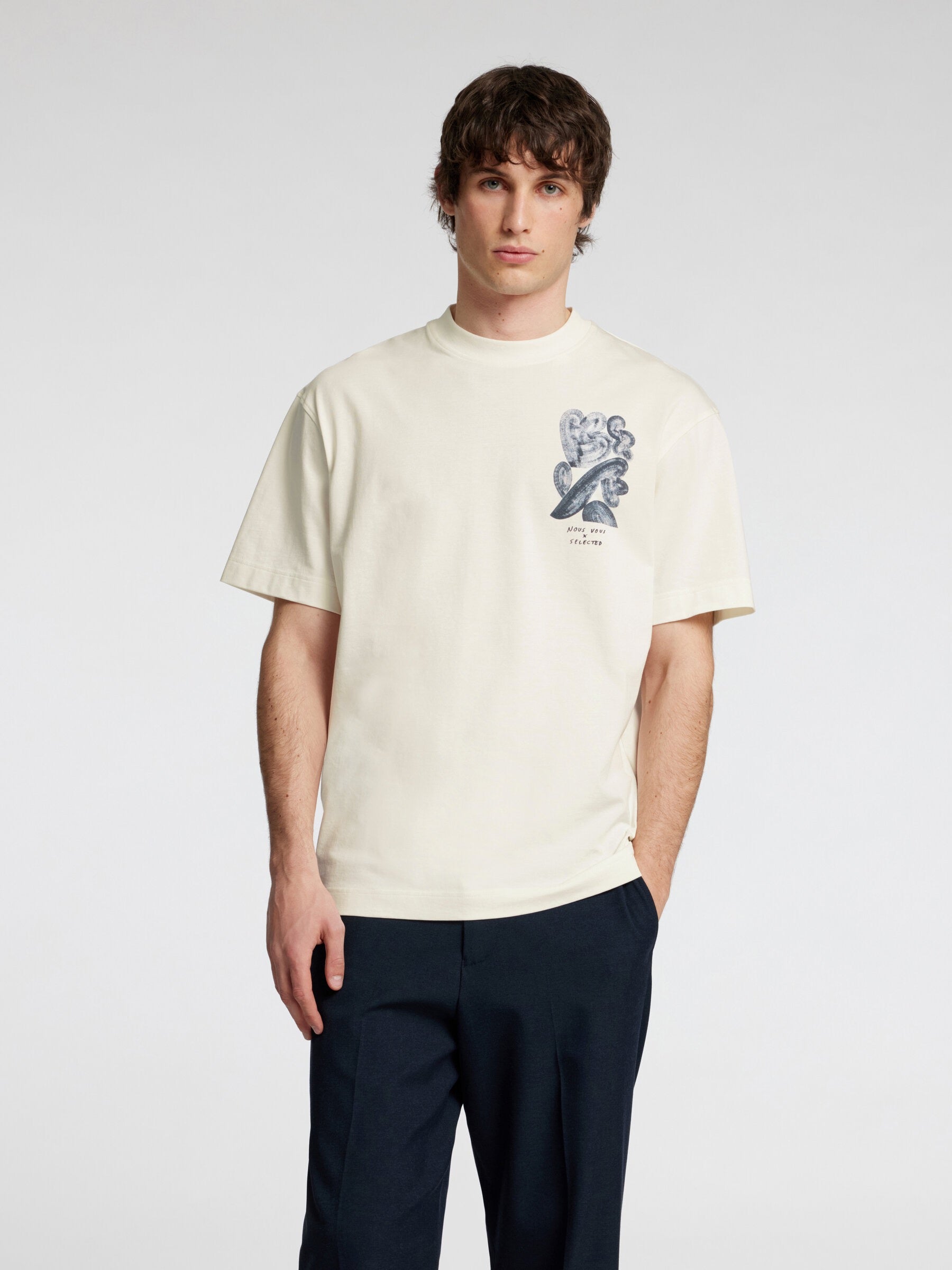 SLHRELAXWILL LICENSE SS O-NECK TEE