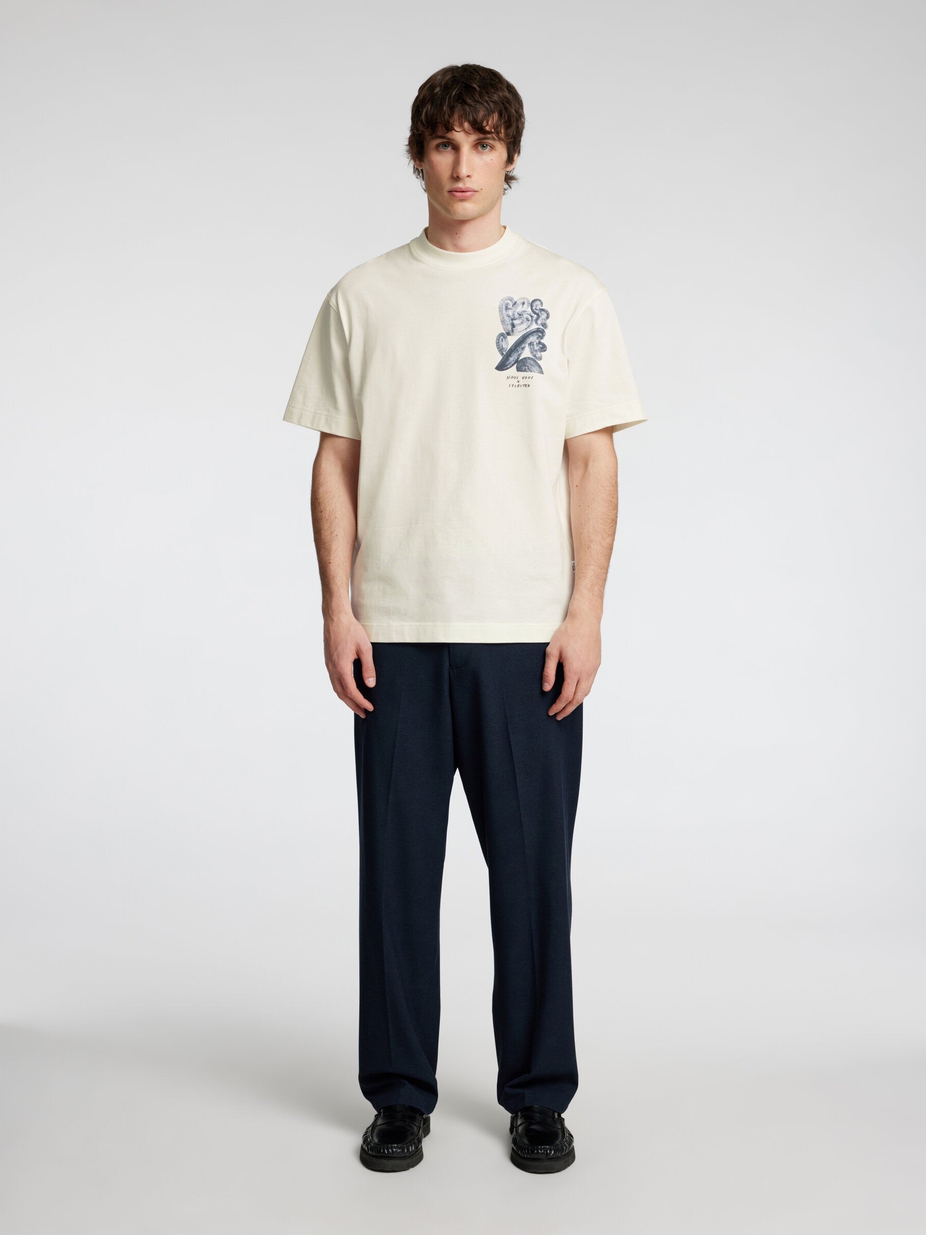 SLHRELAXWILL LICENSE SS O-NECK TEE