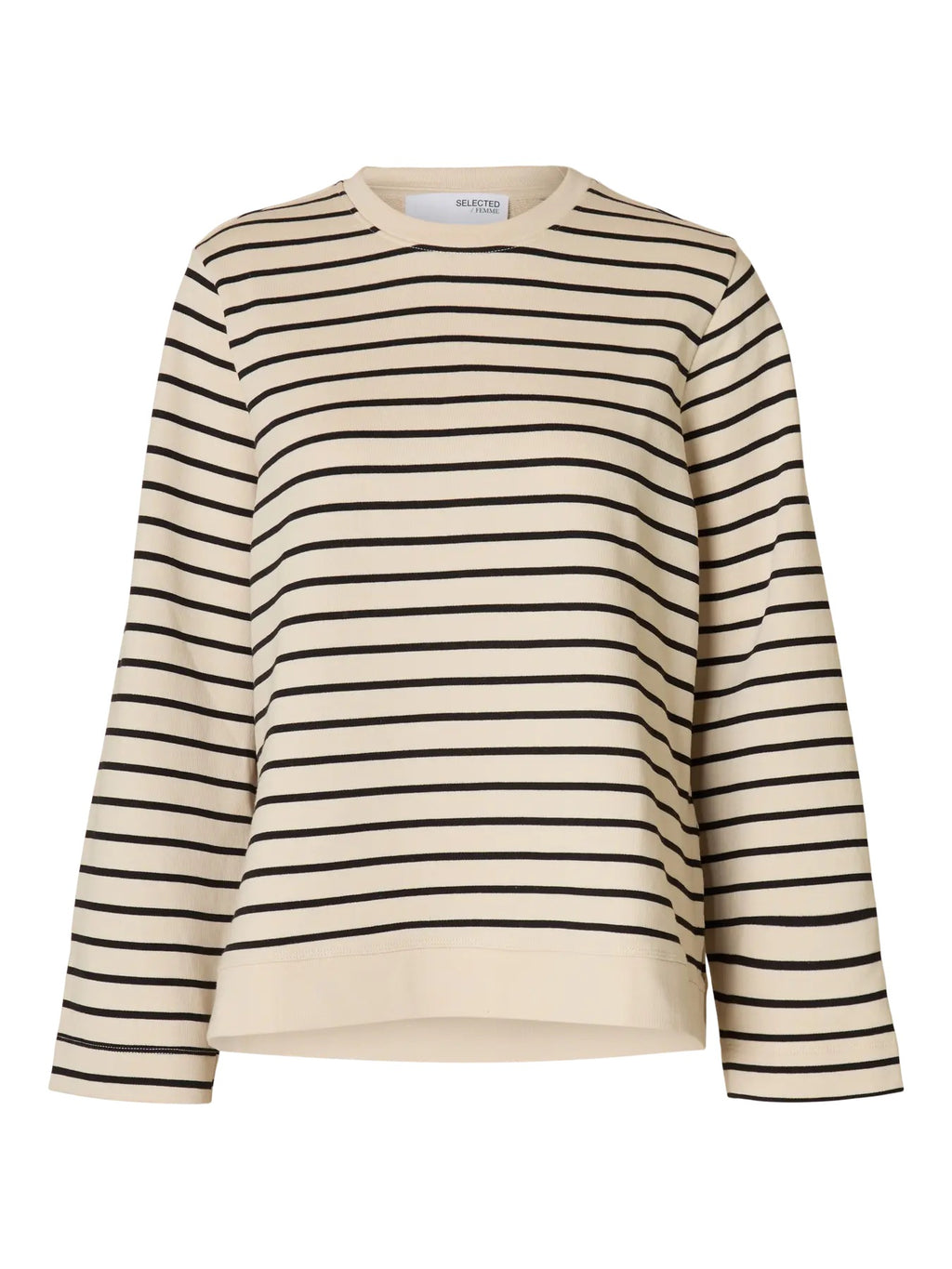 SLFELISE O-NECK STRIPE SWEATSHIRT