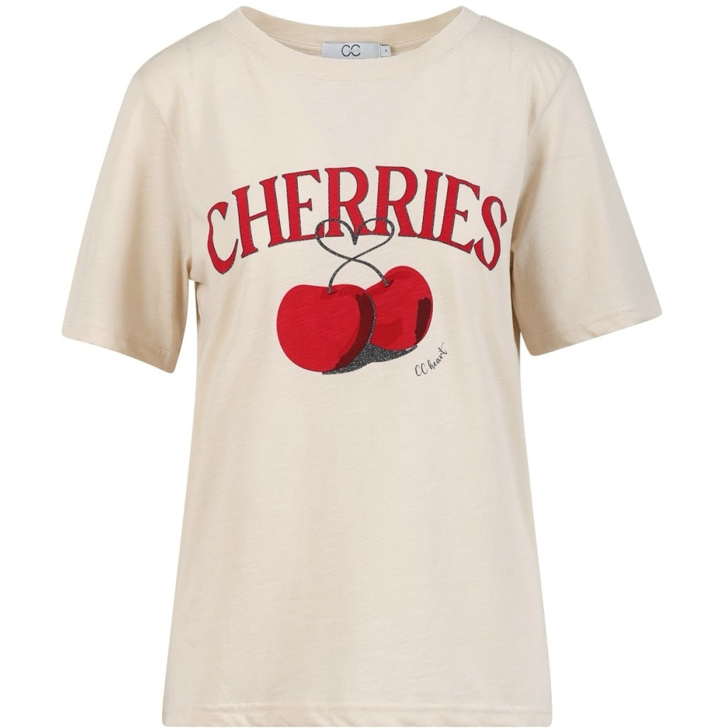 CC Heart CHERRIES t-shirt - mid sleeve