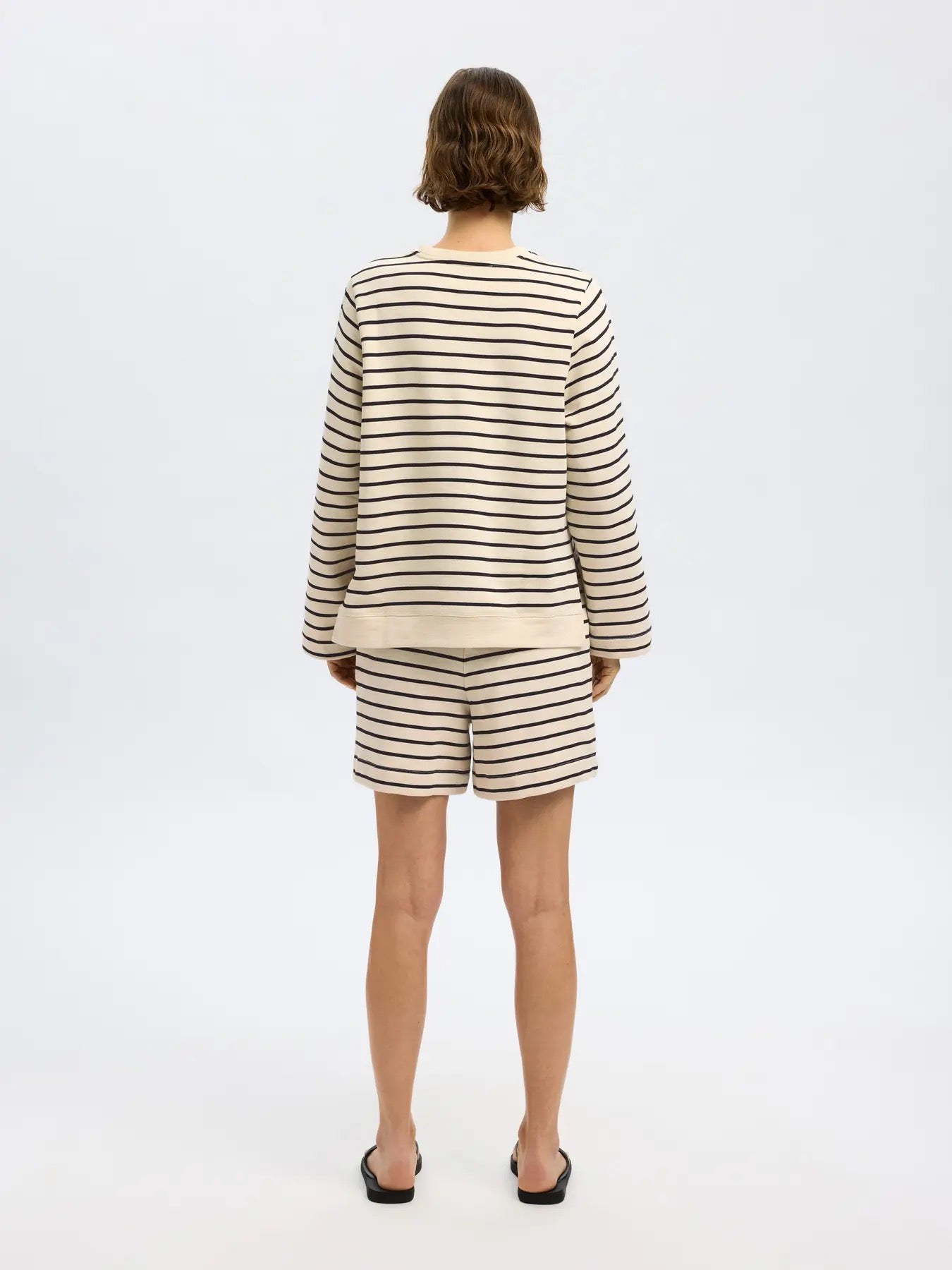 SLFELISE O-NECK STRIPE SWEATSHIRT