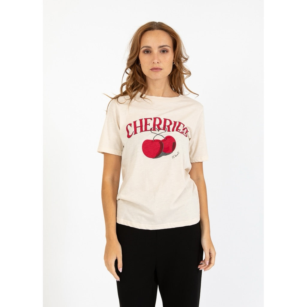 CC Heart CHERRIES t-shirt - mid sleeve