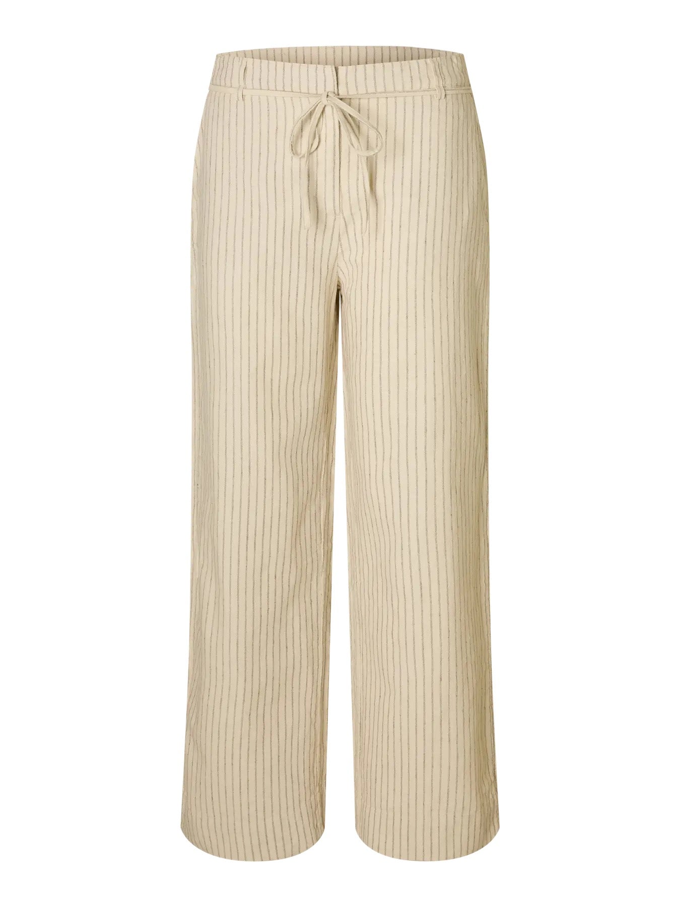 SLFJOHANNE STRIPED BELTED PANT