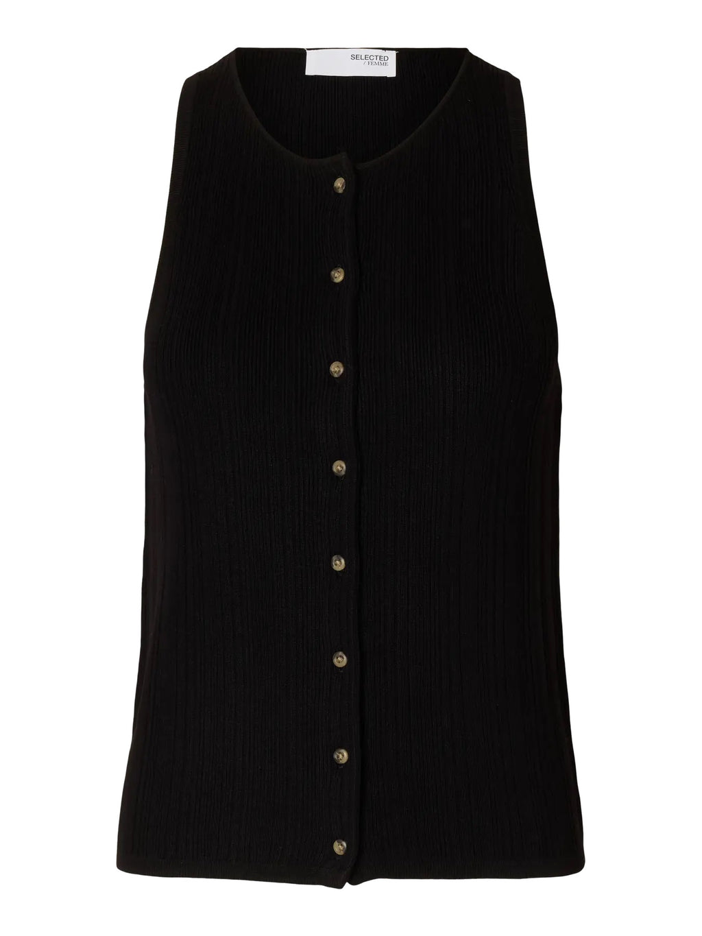 SLFTRIXIE KNIT BUTTON TOP