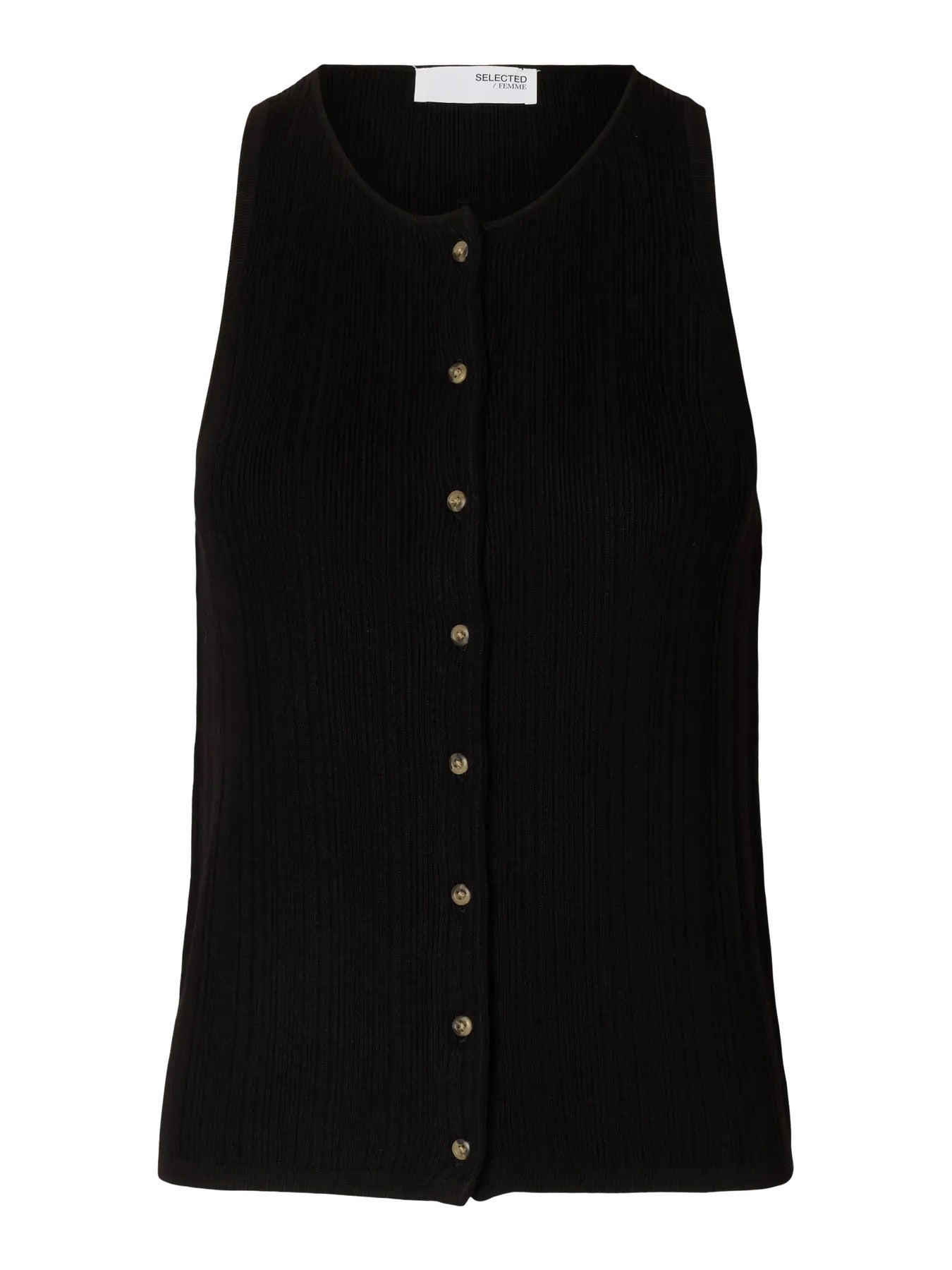 SLFTRIXIE KNIT BUTTON TOP