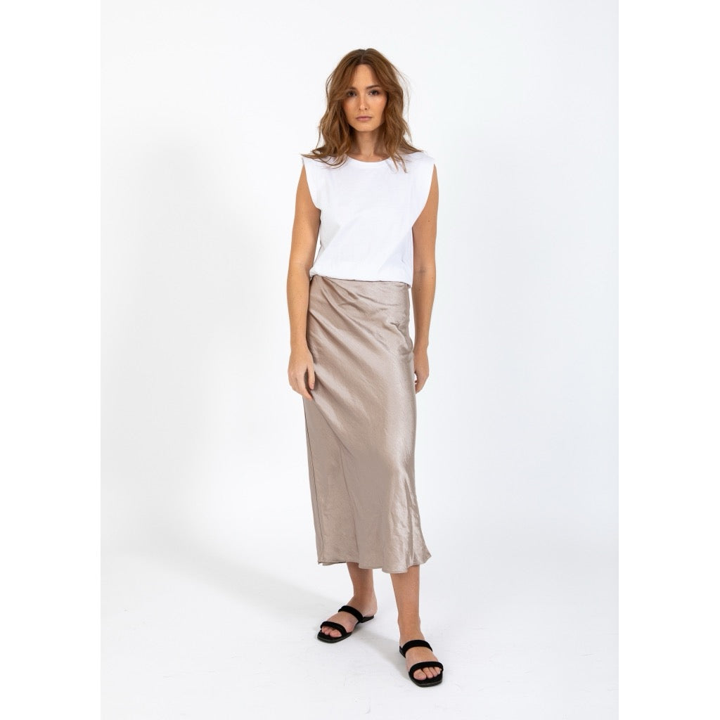 EMILIE JERSEY SATIN DRESS