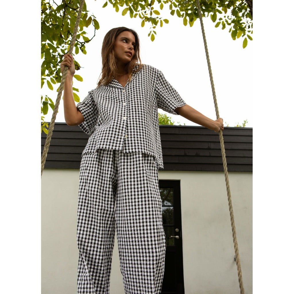 ALENA GINGHAM PANTS