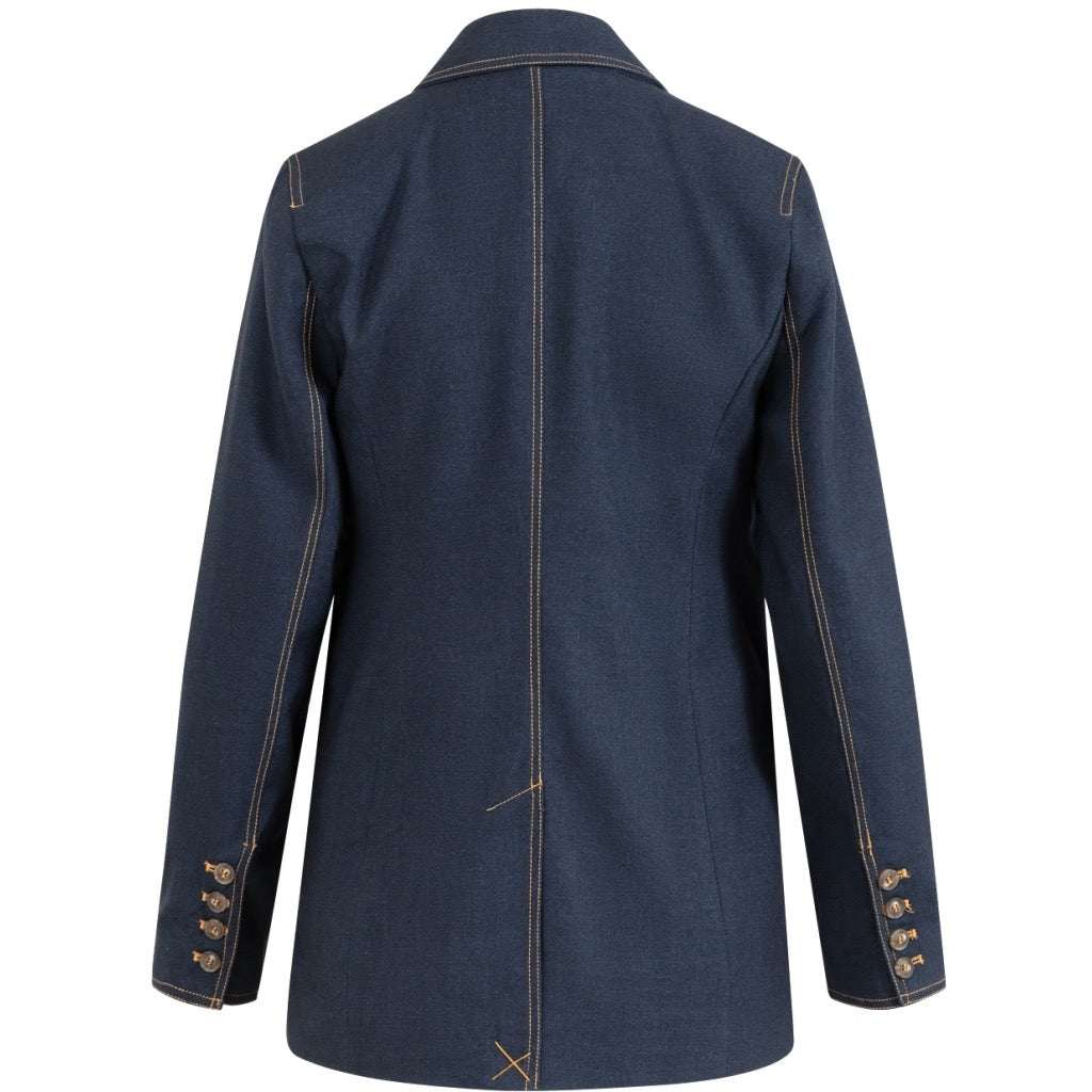 DOUBLE BREASTED BLAZER - NIGHT BLUE